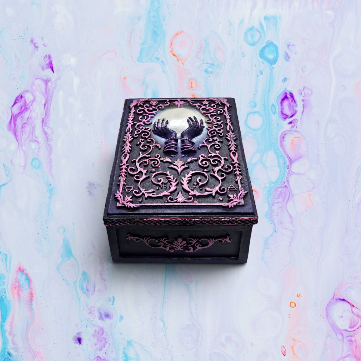 Orb in Hands Box