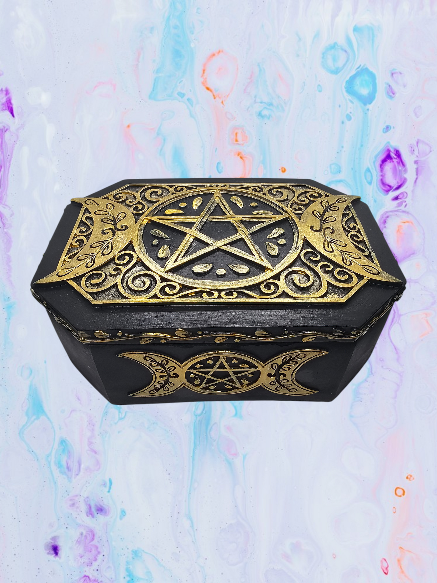 New Arrival - Gold Pentagram Box