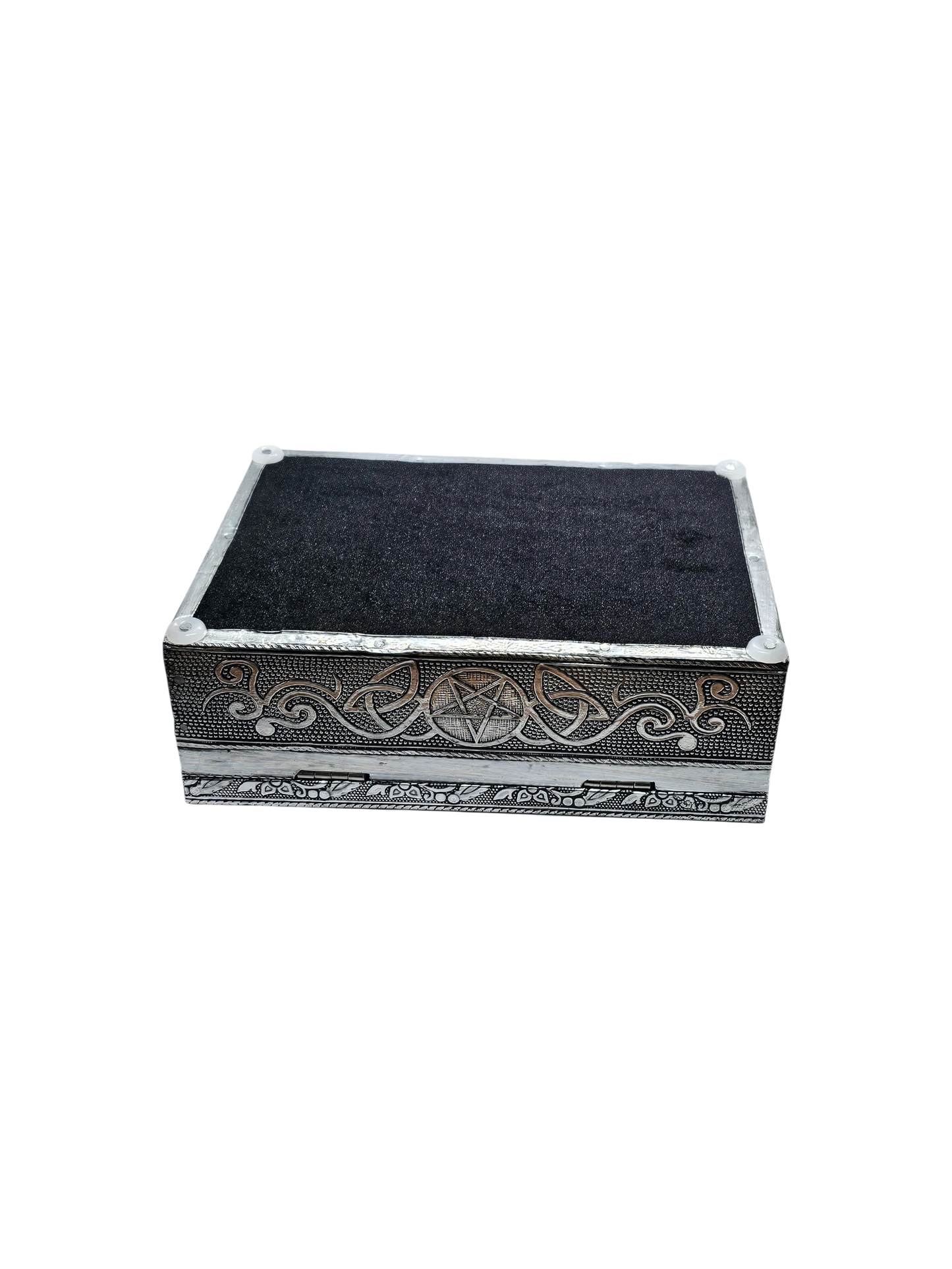 Silver Jewellery Box Celtic Pentagram