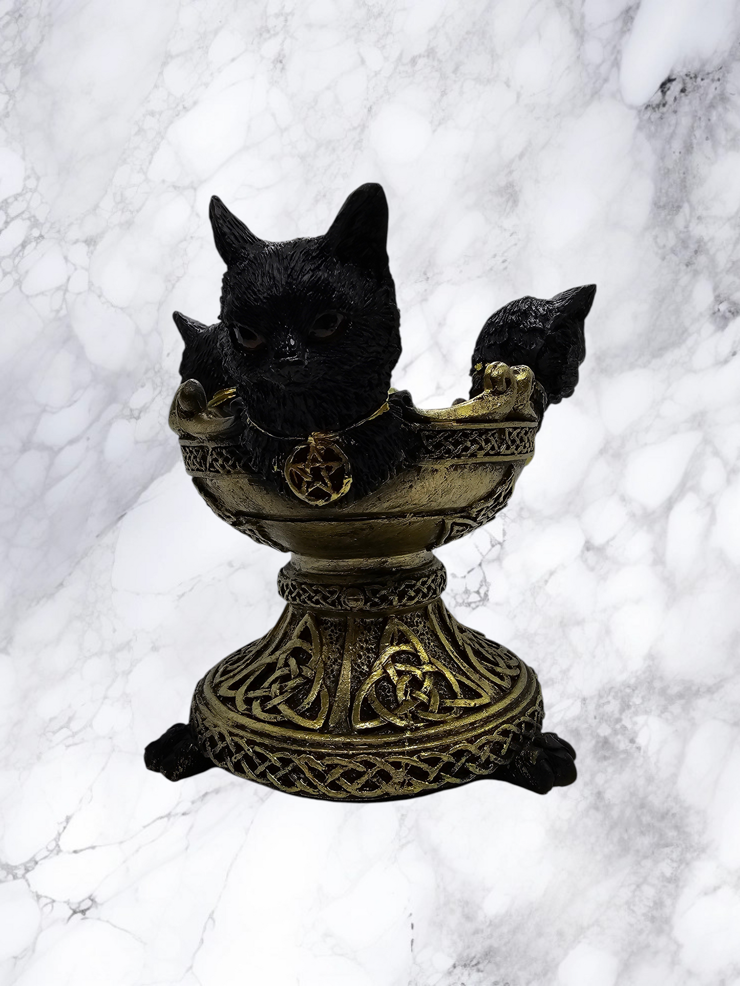 New Arrival - Black Cat Oil Burner with Glass Dish
