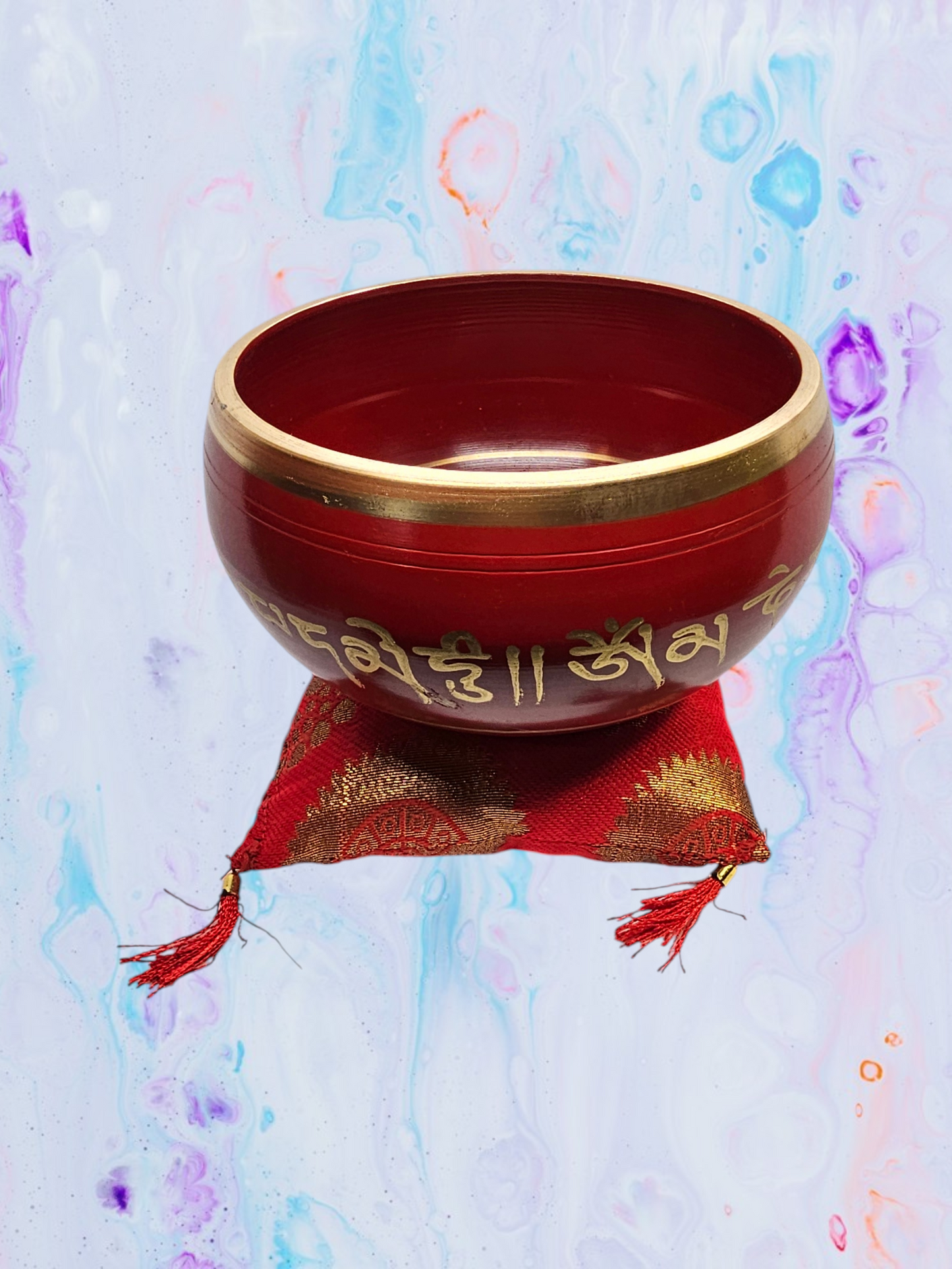 New Arrival - Singing Bowl Medium Red - Spiritual Tools