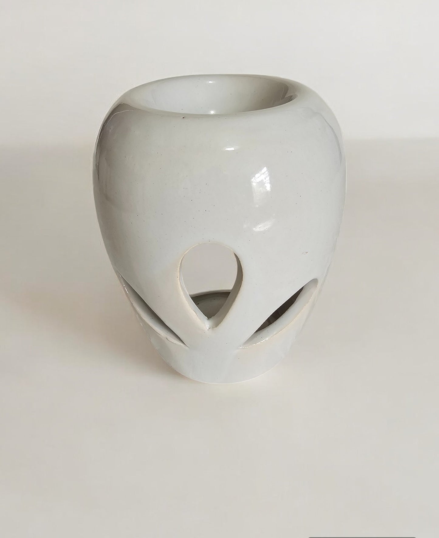 Oil Burner Small Ceramic Bulbous Shaped