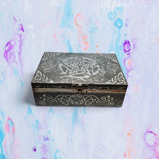 Back In Stock - Silver Pentagram Jewellery Box