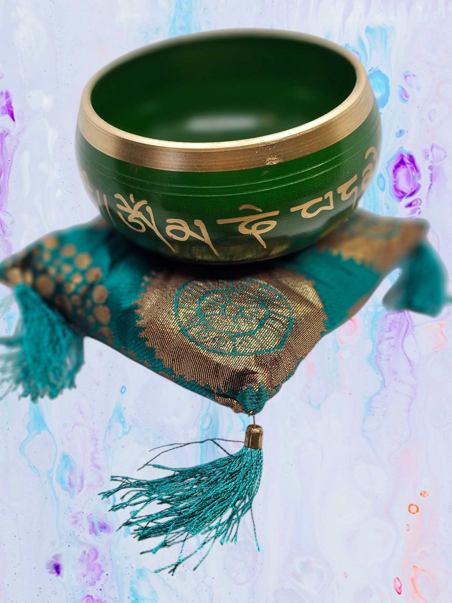 New Arrival - Singing Bowl Small Green - Spiritual Tools