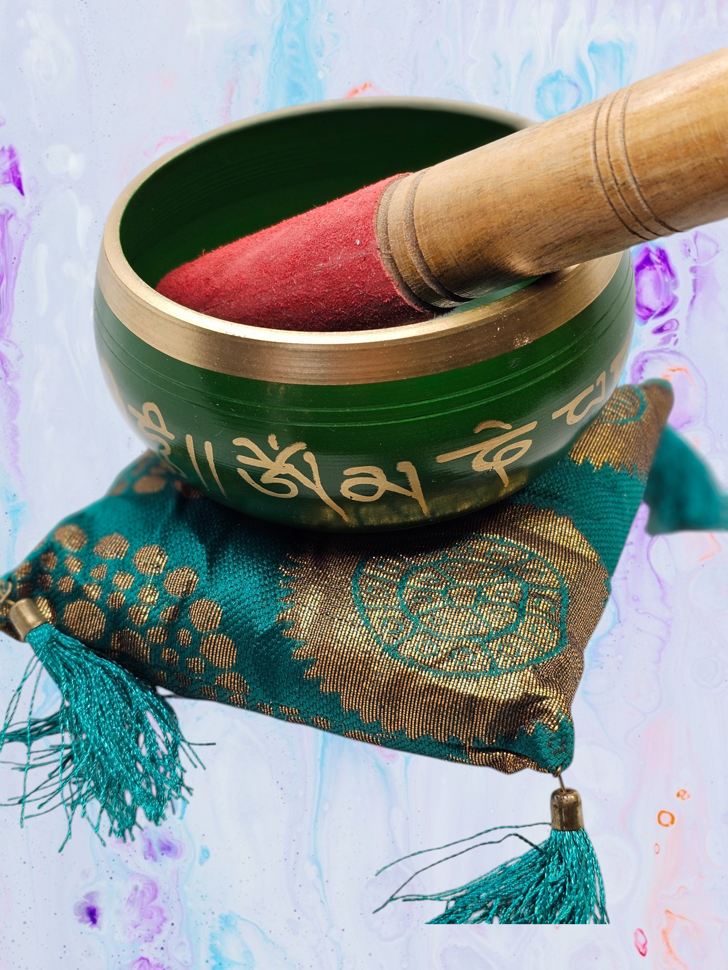 New Arrival - Singing Bowl Small Green - Spiritual Tools