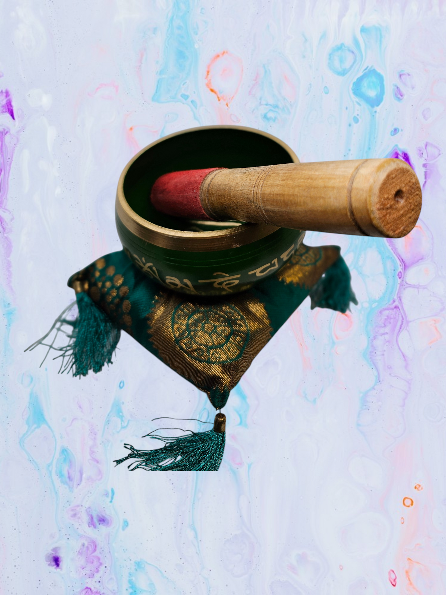 New Arrival - Singing Bowl Small Green - Spiritual Tools
