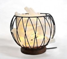 Sale Selenite Metal Cage Lamp